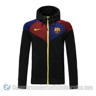 Chaqueta con Capucha del Barcelona 20-21 Negro Chaqueta con Capucha del Barcelona 20-21 Negro