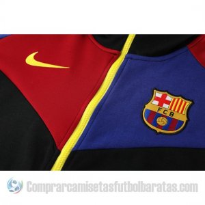 Chandal con Capucha del Barcelona 20-21 Negro