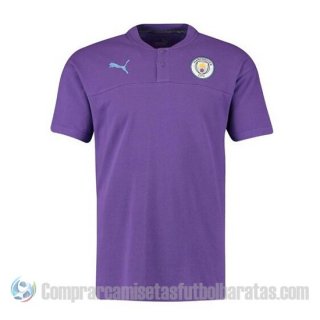 Camiseta Polo del Manchester City 19-20 Purpura Camiseta Polo del Manchester City 19-20 Purpura