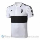 Camiseta Polo del Juventus 19-20 Blanco Negro