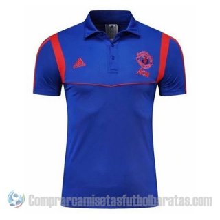 Camiseta Polo del Manchester United 19-20 Azul Camiseta Polo del Manchester United 19-20 Azul