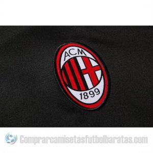 Chandal del AC Milan Manga Corta 19-20 Negro