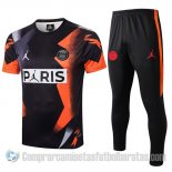 Chandal del Paris Saint-Germain Jordan Manga Corta 19-20 Negro