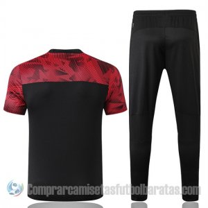 Chandal del AC Milan Manga Corta 19-20 Rojo y Negro