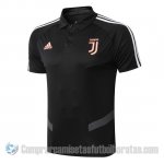 Camiseta Polo del Juventus 19-20 Negro y Gris