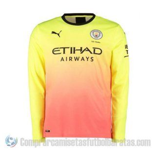 Camiseta Manchester City Tercera Manga Larga 19-20 Camiseta Manchester City Tercera Manga Larga 19-20