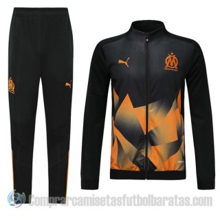 Chandal del Olympique Marsella 19-20 Negro y Naranja