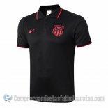 Camiseta Polo del Atletico Madrid 19-20 Negro