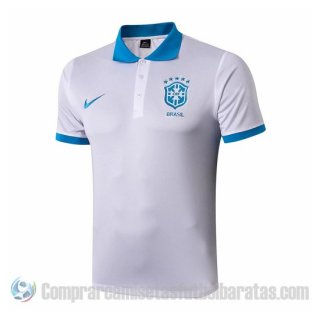 Camiseta Polo del Brasil 19-20 Blanco Camiseta Polo del Brasil 19-20 Blanco