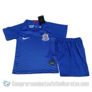 Camiseta Shanghai Shenhua Primera Nino 2019 Camiseta Shanghai Shenhua Primera Nino 2019