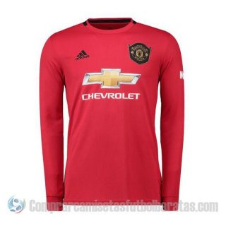 Camiseta Manchester United Primera Manga Larga 19-20 Camiseta Manchester United Primera Manga Larga 19-20