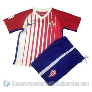 Camiseta Sporting de Gijon Primera Nino 19-20 Camiseta Sporting de Gijon Primera Nino 19-20
