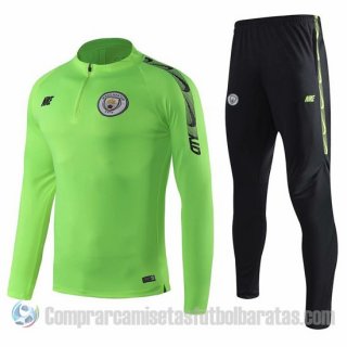 Chandal del Manchester City Nino 19-20 Verde