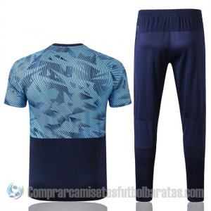 Chandal del Olympique Marsella Manga Corta 19-20 Azul