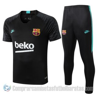 Chandal del Barcelona Manga Corta 19-20 Negro