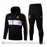 Chandal con Capucha del Real Madrid 19-20 Negro