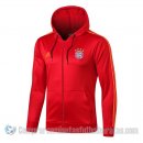 Chaqueta con Capucha del Bayern Munich 19-20 Rojo