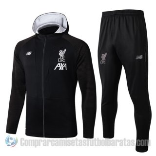 Chandal con Capucha del Liverpool 2019-2020 Negro Chandal con Capucha del Liverpool 2019-2020 Negro