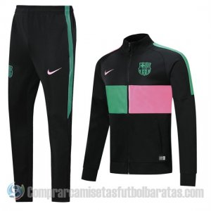 Chandal de Chaqueta del Barcelona 20-21 Rosa y Verde