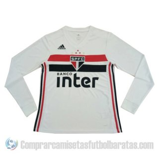 Camiseta Sao Paulo Primera Manga Larga 19-20 Camiseta Sao Paulo Primera Manga Larga 19-20