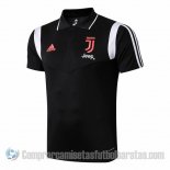 Camiseta Polo del Juventus 19-20 Negro y Blanco