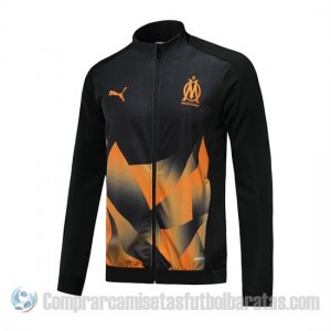 Chaqueta del Olympique Marsella 19-20 Negro y Naranja