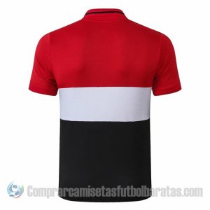 Camiseta Polo del Manchester United 19-20 Rojo y Blanco