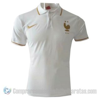 Camiseta Polo del Francia 2019 Blanco Camiseta Polo del Francia 2019 Blanco