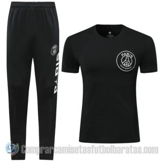 Chandal del Paris Saint-Germain Manga Corta 19-20 Negro Chandal del Paris Saint-Germain Manga Corta 19-20 Negro