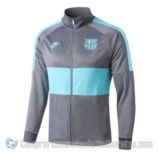 Chaqueta del Barcelona 19-20 Gris y Verde Chaqueta del Barcelona 19-20 Gris y Verde