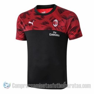 Camiseta de Entrenamiento AC Milan 19-20 Negro y Rojo