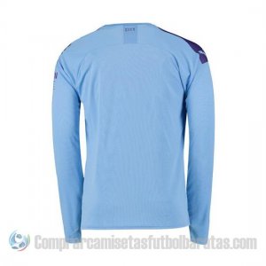 Camiseta Manchester City Primera Manga Larga 19-20