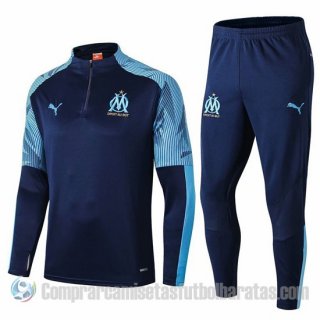 Chandal del Olympique Marsella 19-20 Azul Oscuro Chandal del Olympique Marsella 19-20 Azul Oscuro