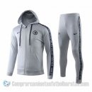 Chandal con Capucha del Chelsea 19-20 Gris