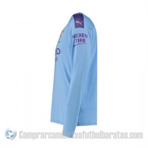 Camiseta Manchester City Primera Manga Larga 19-20