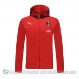 Chaqueta con Capucha del AC Milan 19-20 Rojo