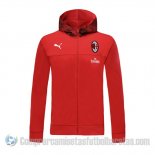 Chaqueta con Capucha del AC Milan 19-20 Rojo