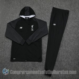 Chandal con Capucha del Liverpool 2019-20 Negro