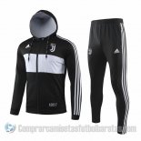 Chandal con Capucha del Juventus 19-20 Negro