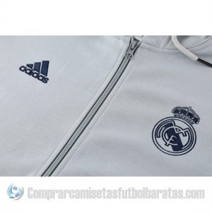 Chandal con Capucha del Real Madrid 19-20 Gris