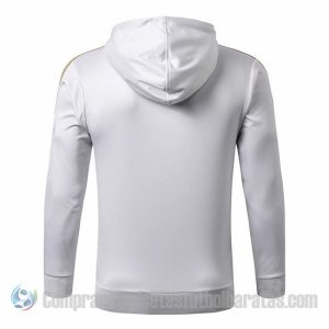 Chaqueta con Capucha del Real Madrid 19-20 Blanco