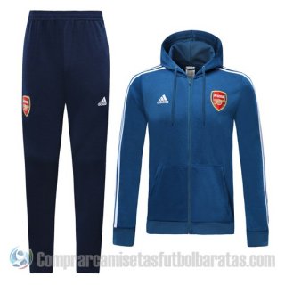 Chandal con Capucha del Arsenal 19-20 Azul Chandal con Capucha del Arsenal 19-20 Azul