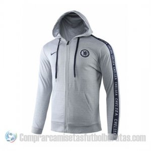 Chandal con Capucha del Chelsea 19-20 Gris