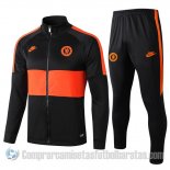 Chandal del Chelsea 19-20 Negro y Naranja