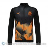 Chaqueta del Olympique Marsella 19-20 Negro y Naranja