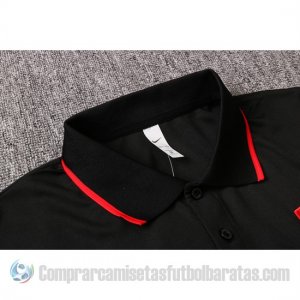 Camiseta Polo del Roma 19-20 Negro
