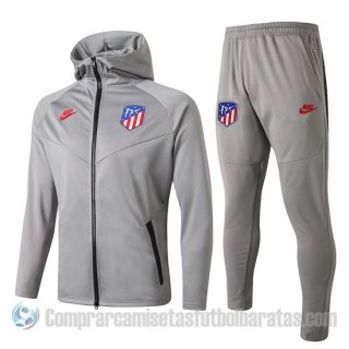 Chandal con Capucha del Atletico Madrid 19-20 Gris Chandal con Capucha del Atletico Madrid 19-20 Gris