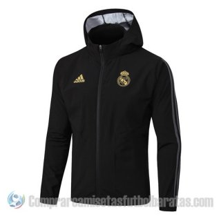 Chaqueta con Capucha del Real Madrid 19-20 Negro