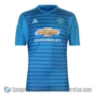 Camiseta Manchester United Portero 18-19 Azul Camiseta Manchester United Portero 18-19 Azul
