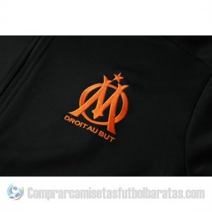 Chaqueta del Olympique Marsella 19-20 Negro y Naranja